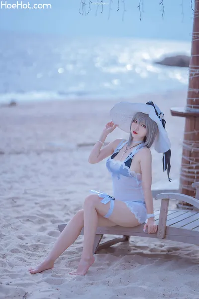 [二佐Nisa] 碧蓝天鹰泳装 Azur Lane Aquila Swimsuit nude cosplay leaked 222341