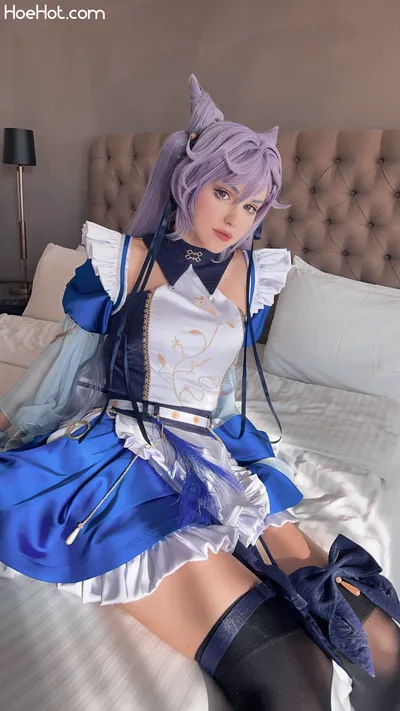 Shirogane-Sama - Keqing Maid nude cosplay leaked 315297