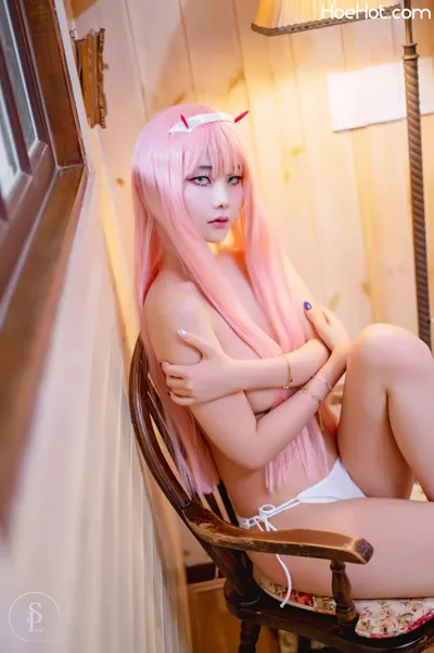 SAINT Photolife - Yuna (유나) - No.10 Zero Two nude cosplay leaked 191917