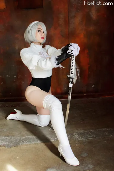 Genevieve Marie - 2B white nude cosplay leaked 61243