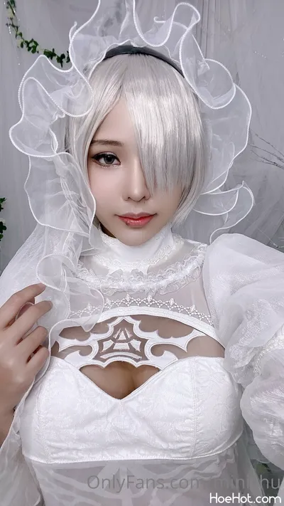 Minichu - 2B Bride nude cosplay leaked 368970