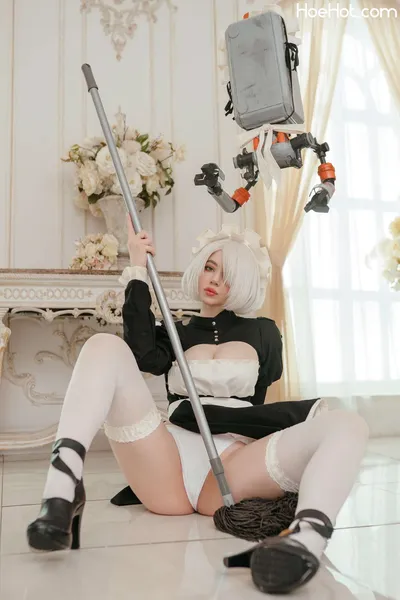 Alina Becker - 2B Maid nude cosplay leaked 608620