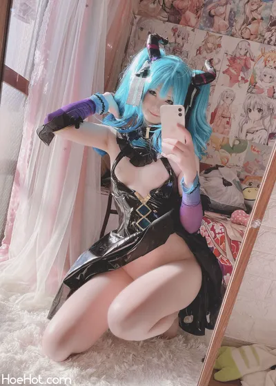 [習呆呆] Little Devil Miku nude cosplay leaked 531097