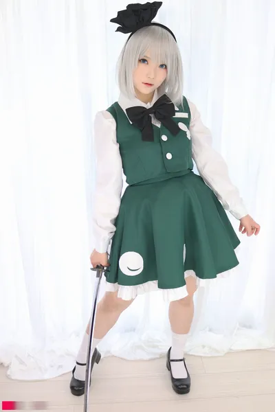 Yukina - Youmu Konpaku nude cosplay leaked 6955