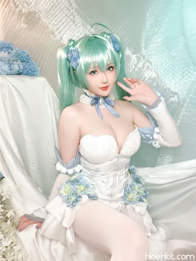 星之迟迟 初音未来粉蝶花精灵 Small nude cosplay leaked 31514