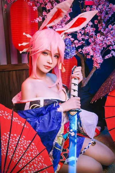 Azami - Yae Sakura nude cosplay leaked 9924