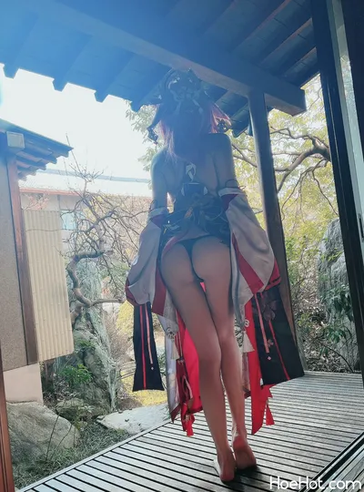 [林檎蜜紀] 八重神子 (原神) nude cosplay leaked 469492