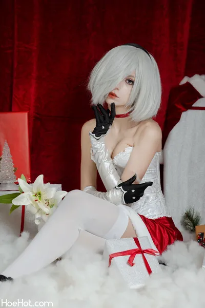 Himeecosplay - 2B Xmas nude cosplay leaked 347378