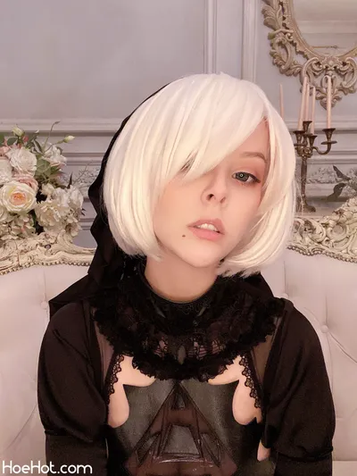 Helly Valentine - 2B Black Lingerie nude cosplay leaked 203561