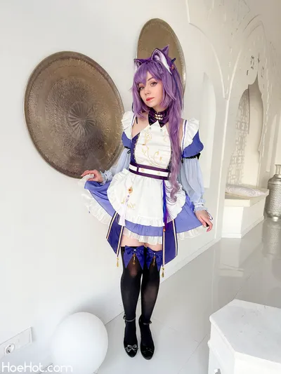 Caticornplay - Keqing Maid nude cosplay leaked 278752