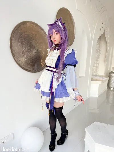 Caticornplay - Keqing Maid nude cosplay leaked 278758