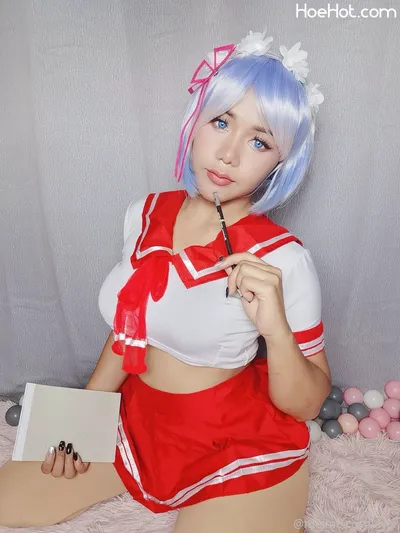 Meimei - Study with Rem nude cosplay leaked 142085