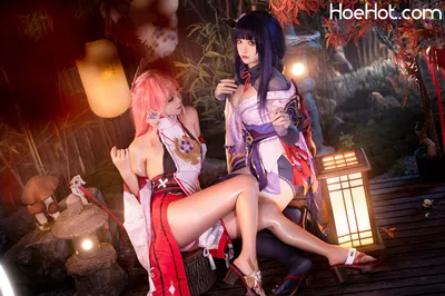 伊喵君_Nya NO.007 伊喵君_Nya &amp; JingSan - 《原神-鸣神双人》 八重&amp;雷神 双倍快乐 nude cosplay leaked 333762