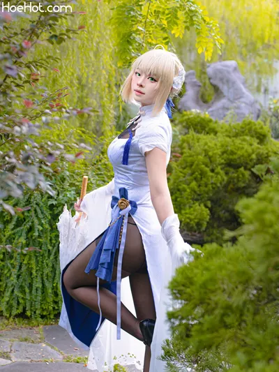 RitheCosplay - Saber Chinese dress nude cosplay leaked 308552