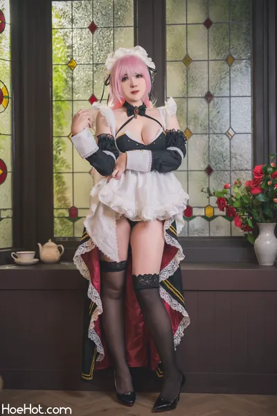 Hatori Sama - Maid Mori Calliope nude cosplay leaked 277617