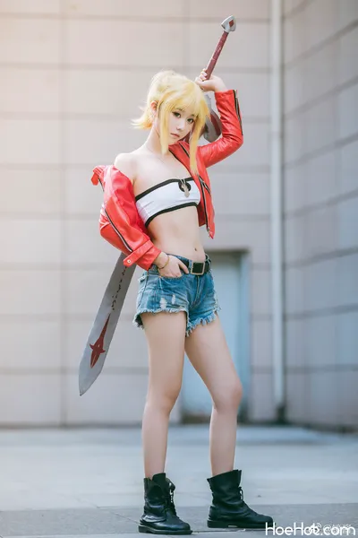 镜酱 - Mordred nude cosplay leaked 485334