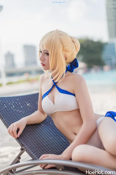 [秋山AkI] 水着弓SABER nude cosplay leaked 225211