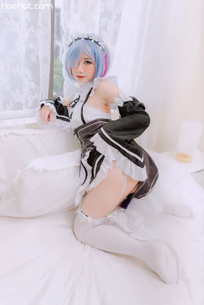 [PoppaChan] Rem Maid Re-Zero nude cosplay leaked 91330