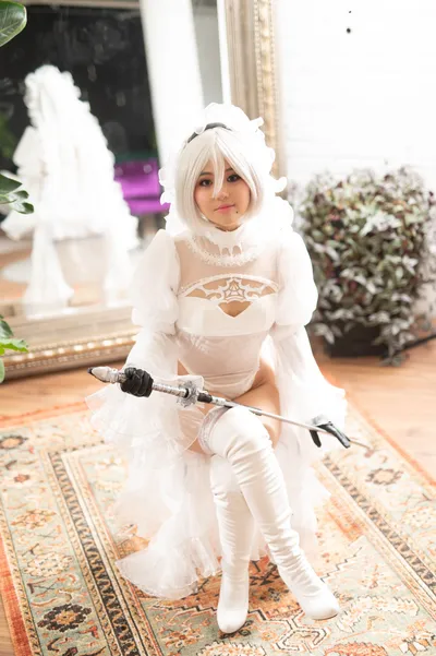 UNa Cosplayer - Bride 2B nude cosplay leaked 77470