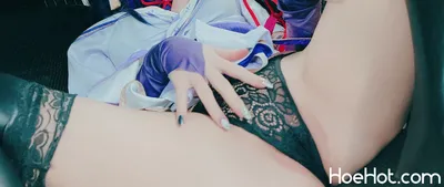 [Ringo Mitsuki] 車内で💜エロランジェリーの原神⚡️雷電将軍💜 nude cosplay leaked 563340