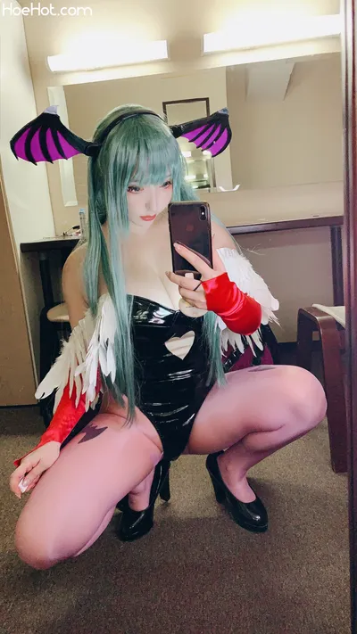 saku Morrigan Aensland nude cosplay leaked 157534