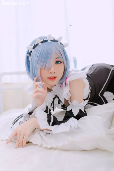 [PoppaChan] Rem Maid Re-Zero nude cosplay leaked 91325