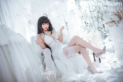 仙女月 - Taihou Pure White Wedding Dress nude cosplay leaked 417379