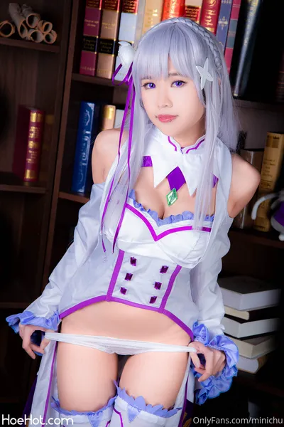 Minichu - Emilia nude cosplay leaked 365119