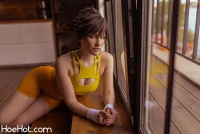 Narga Aoki - Workout with Tracer nude cosplay leaked 79320