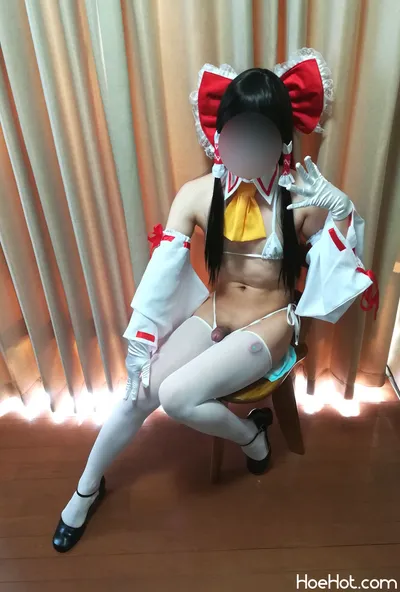 Hatarabu - Reimu white bikini nude cosplay leaked 79637