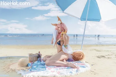 [uki雨季] 玉藻前海边泳装 FATE Tamamo no Mae Bikini nude cosplay leaked 386082