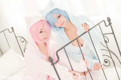 (C95) [Ruu Milk (Ruu Matsutani)] Double R -Rem side- nude cosplay leaked 598361