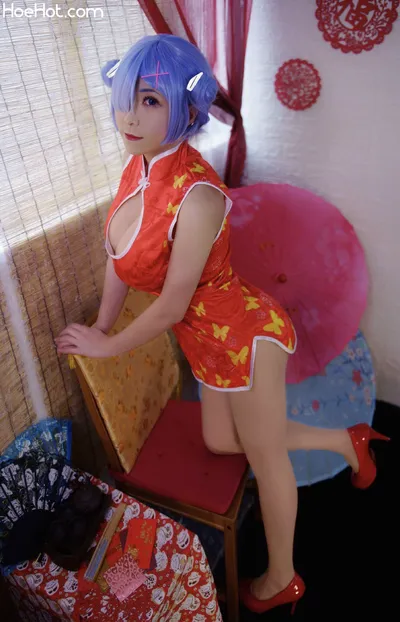 Nickycoser - Rem chinese dress nude cosplay leaked 558220