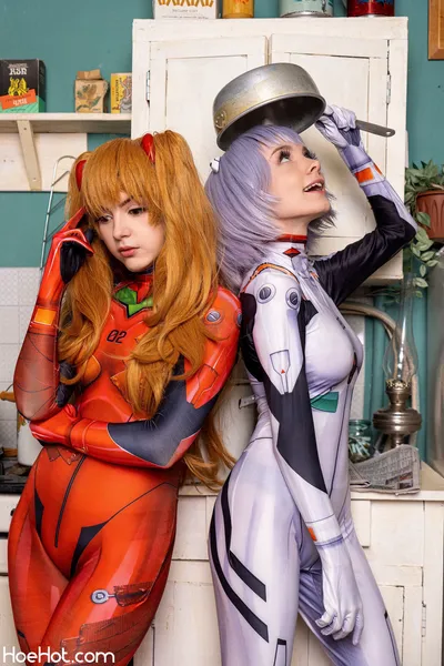 Olyashaa - Rei &amp; Asuka nude cosplay leaked 292271