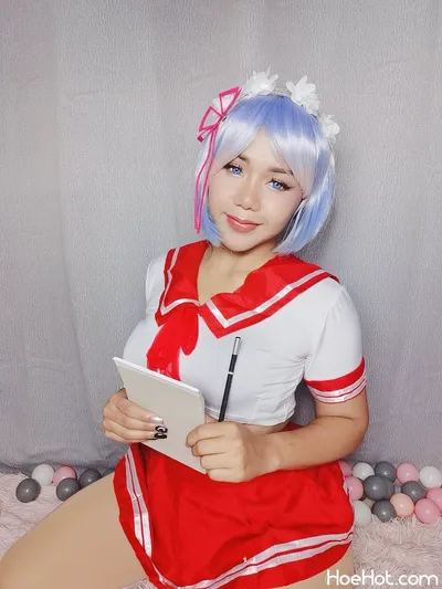 Meimei - Study with Rem nude cosplay leaked 142072