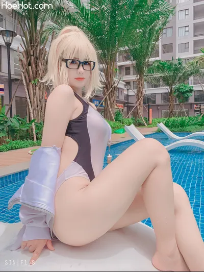 Pyoncos - Jeanne d’Arc Swiming nude cosplay leaked 87923