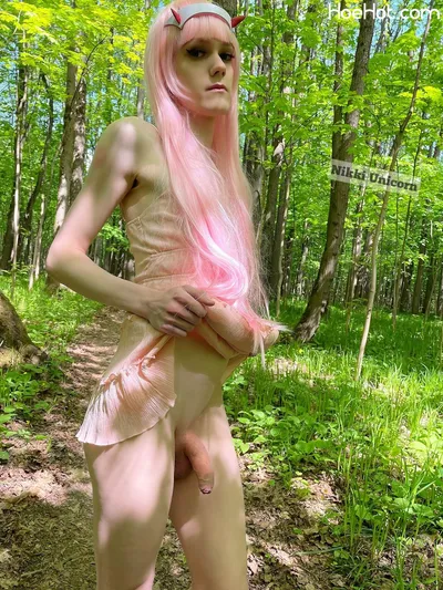 Cute Pink Unicorn - Zero Two nude cosplay leaked 177281