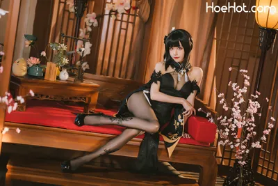 Tomoyo酱-碧蓝航线-镇海旗袍azur lanechen haif:big breastsf:high heelsf:makeupf:pantyhosenon-nude nude cosplay leaked 58417