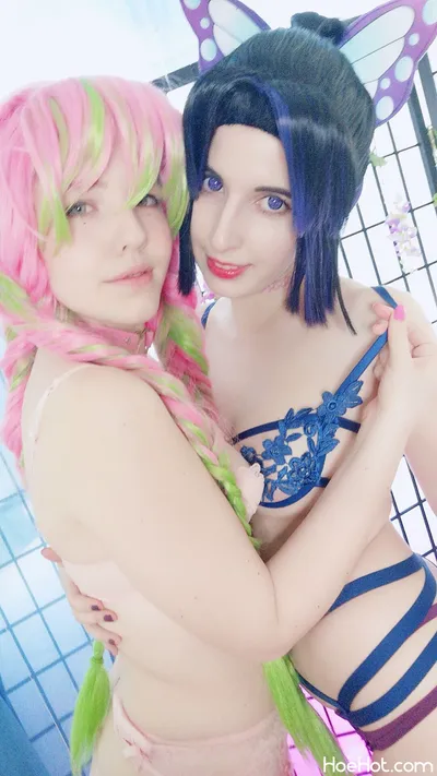 Kerocchi &amp; Umiko - Shinobu and Mitsuri (Demon Slayer - Yuri) nude cosplay leaked 524880