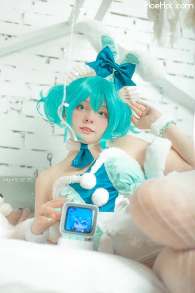 Saya Scarlet - Hatsune Miku BiCute Bunnies White nude cosplay leaked 572922