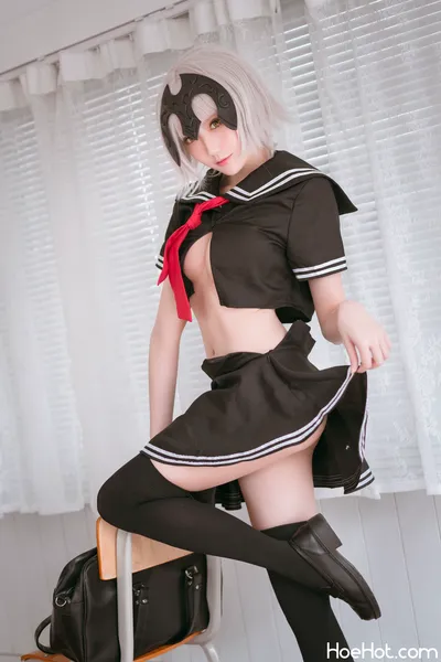 [瓜希酱]  黑贞德 校服 nude cosplay leaked 519595