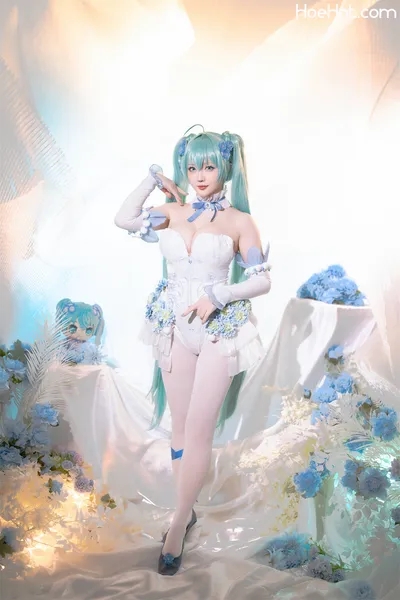 星之迟迟 初音未来粉蝶花精灵 Small nude cosplay leaked 31498