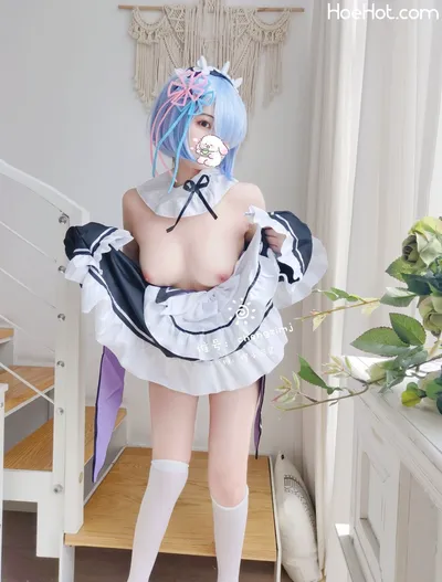 橙子喵酱 - 蕾姆 [35P] nude cosplay leaked 487234