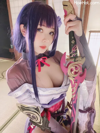 [霜月しも] 雷電将軍 nude cosplay leaked 379516