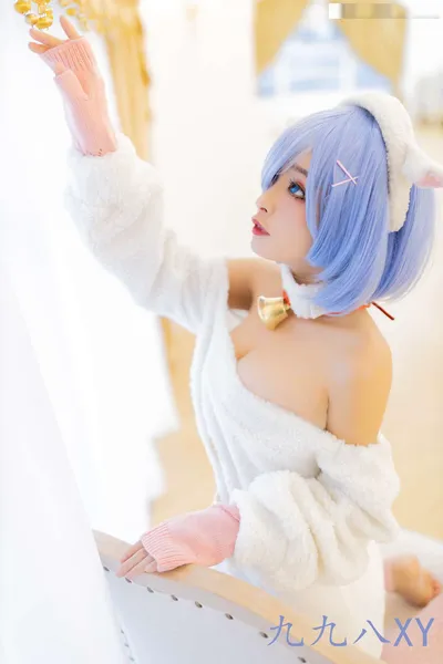 九九八吖 - 蕾姆小绵羊 nude cosplay leaked 22914