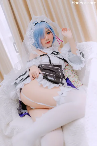 [PoppaChan] Rem Maid Re-Zero nude cosplay leaked 91335