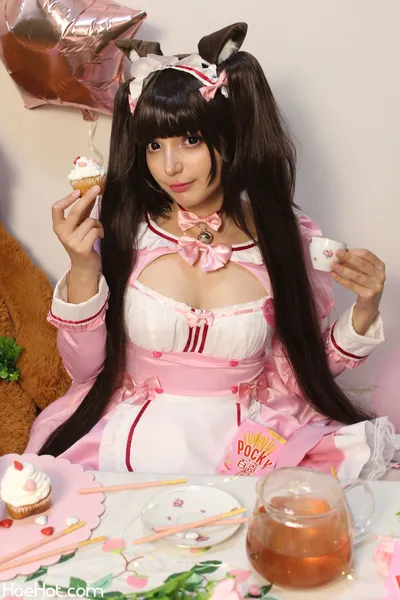 Lia Wink - Chocola (Nekopara) nude cosplay leaked 288704