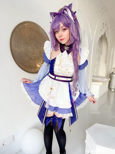 Caticornplay - Keqing Maid nude cosplay leaked 278756