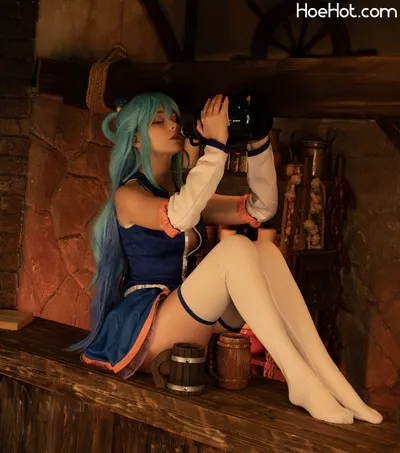 tsukides - aqua nude cosplay leaked 139595