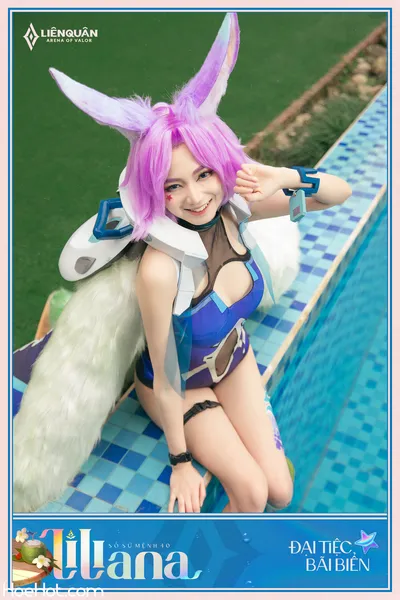 Arena of Valor Cosplay Liliana seaside surfer nude cosplay leaked 54829